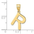 thumbnail image 4 of Diamond2Deal 14K Pendentif Initiale Lettre R en Or Jaune pour Femmes, 4 of 6