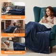 thumbnail image 4 of Qoosea Heated Blanket Throw Electric Blanket Twin Throw 50 * 60 inch with 9 Heating Levels 9 Timer Settings Auto Shut Off Soft Flannel Heating Blanke, 4 of 9