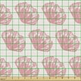 thumbnail image 2 of Ambesonne Maritime Fabric by the Yard Upholstery, Tropical Sea Shells Art, 10 Yards, Pastel Pink and Rose, 2 of 5