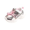 thumbnail image 2 of Retro Y2K Chunky Sneakers for Women Breathable Mesh Lightweight Platform Walking Shoes Trendy Athletic Trainers for Casual Streetwear All Day Comfort Grey Red Pink 22, 2 of 7
