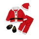 thumbnail image 3 of Conjunto de disfraz de Papá Noel para niños y niñas, traje de Papá Noel, ropa navideña para niños Altura 90 a 100cm, 3 of 9
