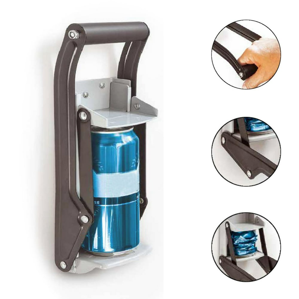 Metal Can Crusher Smasher Heavy Duty Wall Mounted Tin Aluminum Crushes Soda Cans Beer Cans and