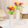 thumbnail image 4 of Handwoven Yarn Tulip Bouquet: Vibrant,Low-Maintenance Home Decoration!, 4 of 12