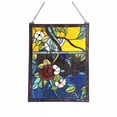 thumbnail image 2 of Chloe Lighting Rose 24" Floral Stained Glass Window Panel in Multi-Color, 2 of 5