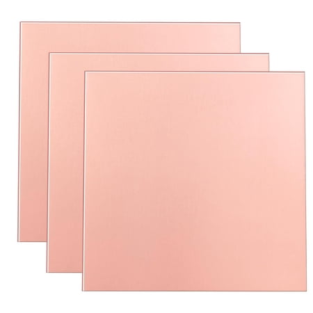 3 packs of 99.9% pure copper sheets, 4