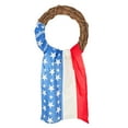 thumbnail image 2 of 4th of July PALIFEUR Wreath, 27.55 Inch Patriotic Wreaths for Front Door, Artificial Floral Spring Wreaths Decorations for Memorial Day Independence Day Veterans Day, Red Blue White, 2 of 7