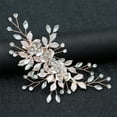 thumbnail image 2 of Peigne Barrette en Strass pour Cheveux Latéraux Accessoire de Mariage, 2 of 8