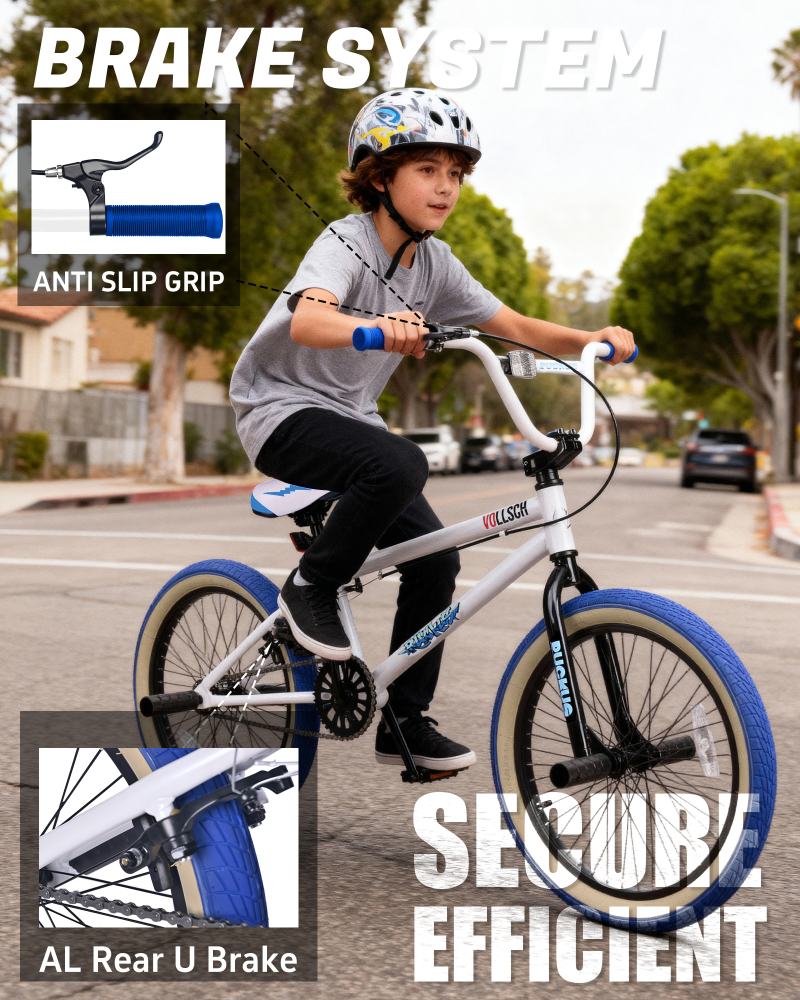 Vollsch Freestyle BMX Bike 20 Inch Kids Bicycle photo 7