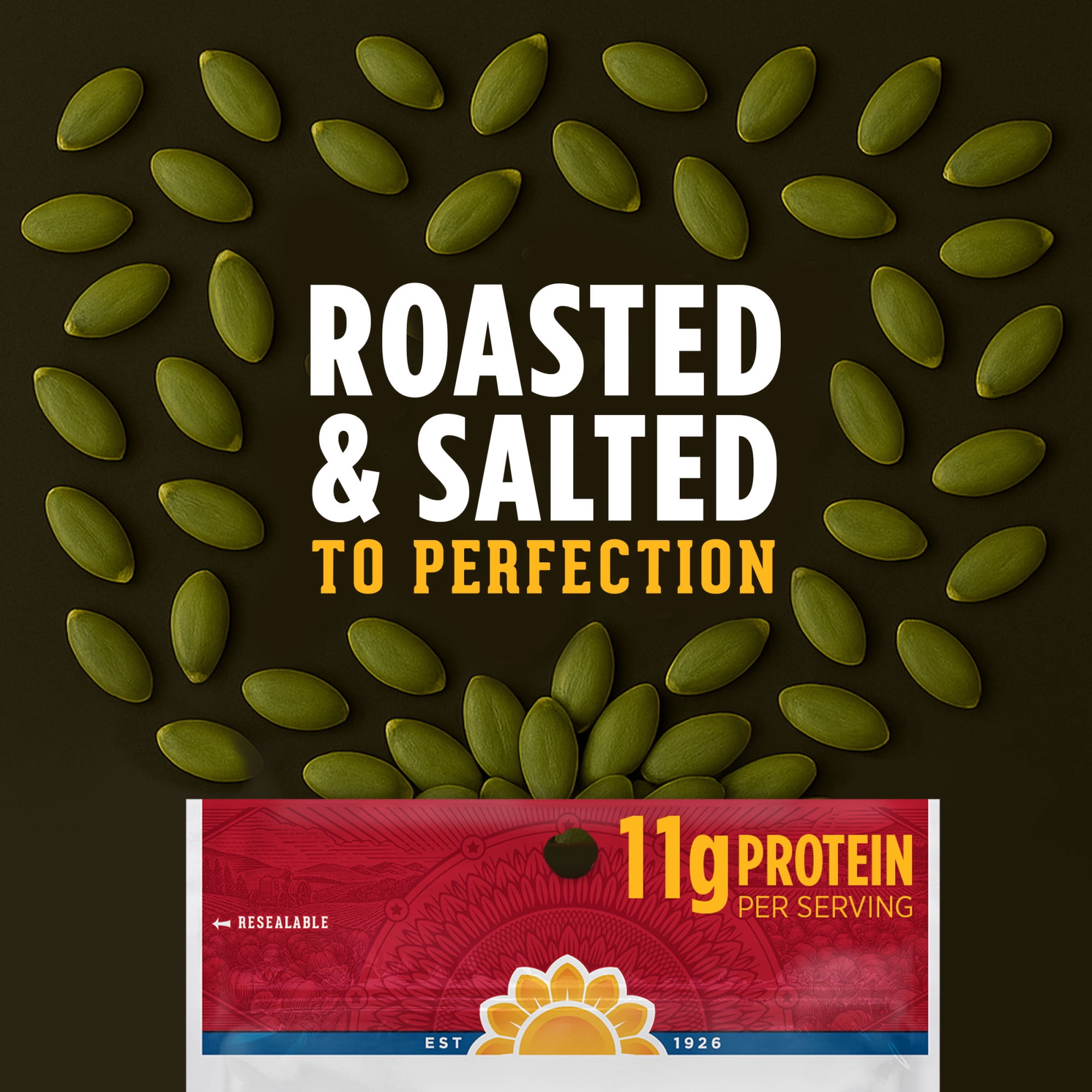 (4 pack) DAVID Sea Salt Pumpkin Pepitas, Salted Pumpkin Seed Kernels, 5 oz