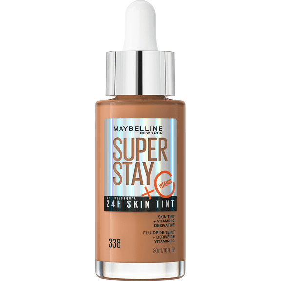 Maybelline Super Stay Super Stay Up to 24HR Skin Tint with Vitamin C, 338, 1 fl oz