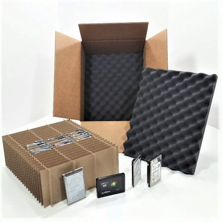 2.5" / SSD / SAS Disk Drives Hard Drives 51-57 COUNT Slotted Shipping Box / Storage / Container KIT (TSS-HDDBX25-NTSW)