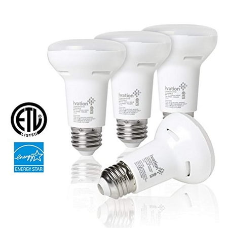 - LED Light Bulb - BR20, 7W (40W Equivalent), Daylight Glow Light Bulbs (4000K), E26, Wide Flood 110° Beam Angle, Dimmable, ETL, Energy Star, - 4 Pack
