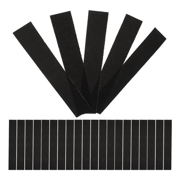 PTOOTP 40-Piece 180 Grit Sandpaper Assortment for Metal and Wood, Black Abrasive Sheets for Smoothing and Finishing