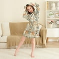 thumbnail image 3 of FORMRS Niños Bathrobe Unisex Hooded Robe Soft Plush Pajamas Sleepwear, Size 4-6T, Deer Pattern, 3 of 7