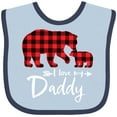 thumbnail image 3 of Inktastic I Love My Daddy Boys or Girls Baby Bib, 3 of 4
