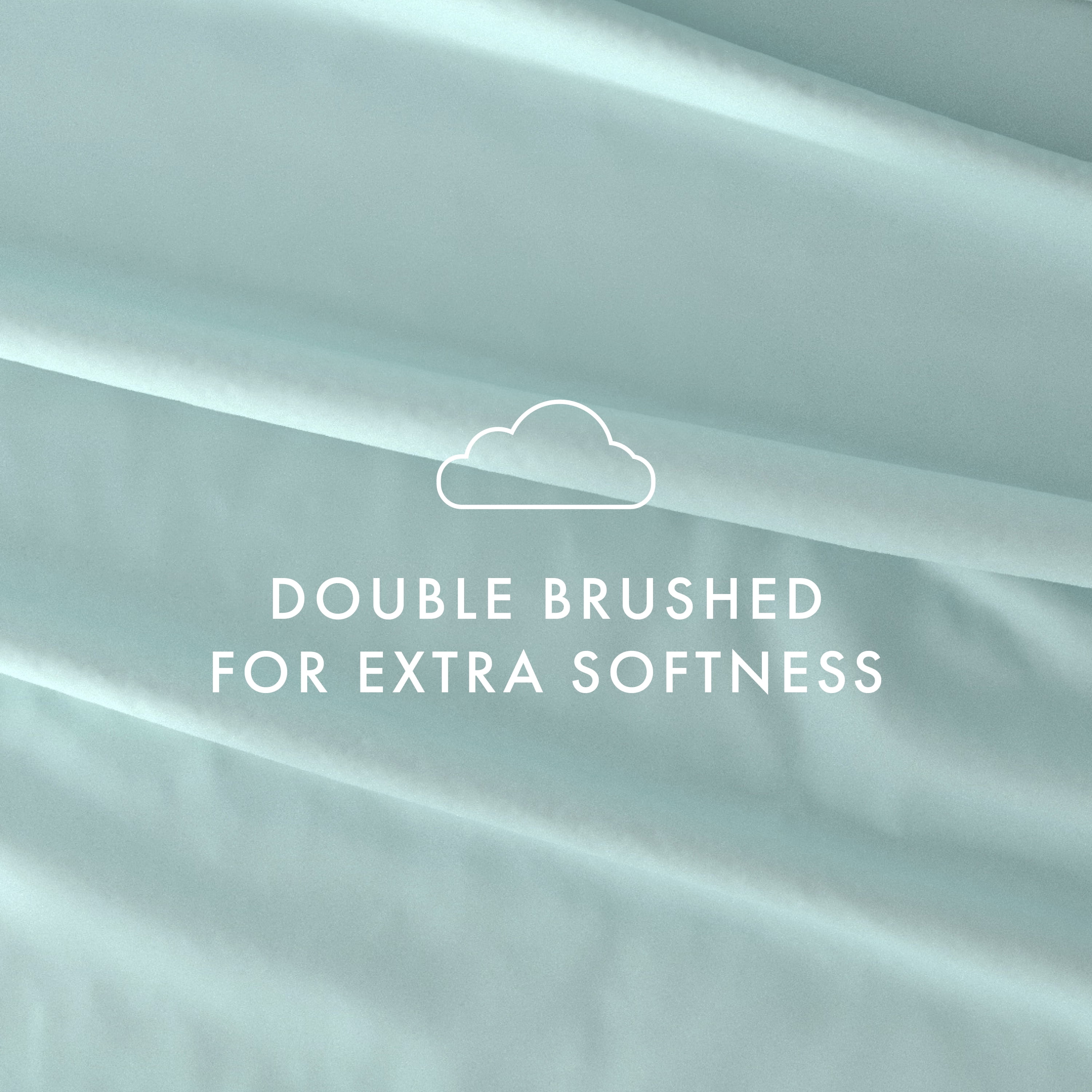 Noble Linens 4 Piece Solid Microfiber Bed Sheet Set, Aqua, Queen