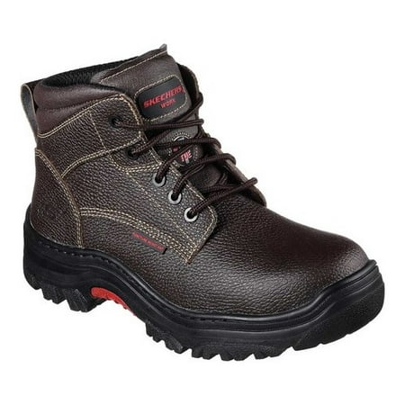 Skechers Work Men's Burgin Tarlac Steel Toe Boots (Best Mens Work Shoes For Standing)