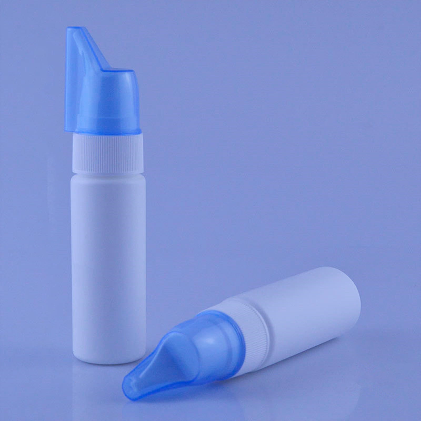Reusable Plastic Nasal Spray Bottle Set with Fine Mist Nozzle for Dispensing Liquid Solutions and Saline Water 2 Pack