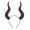 Red, variant on Punk Styles Adjustable Devil Horn Headbands Elegant Hair Accessory For Women Men Parties Weddings