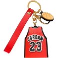 thumbnail image 1 of CREEST Basketball Keychain, Basketball Pendant Gift, Personalized Keychains, For Backpack Decoration, Souvenirs, Gifts For Basketball Fans (Red), 1 of 5