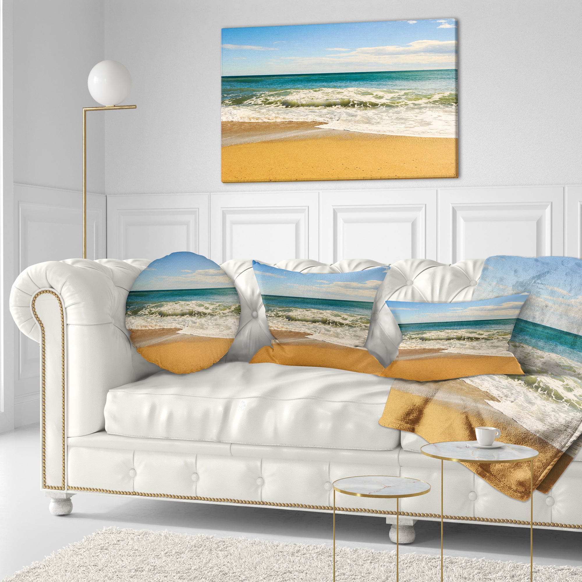 Designart Daylight Relaxation - Landscape Photography Throw Pillow - 12x20