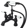 thumbnail image 1 of Deck Mount Clawfoot Tub Filler with Hand Shower, 1 of 1