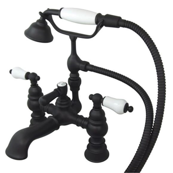 Deck Mount Clawfoot Tub Filler with Hand Shower
