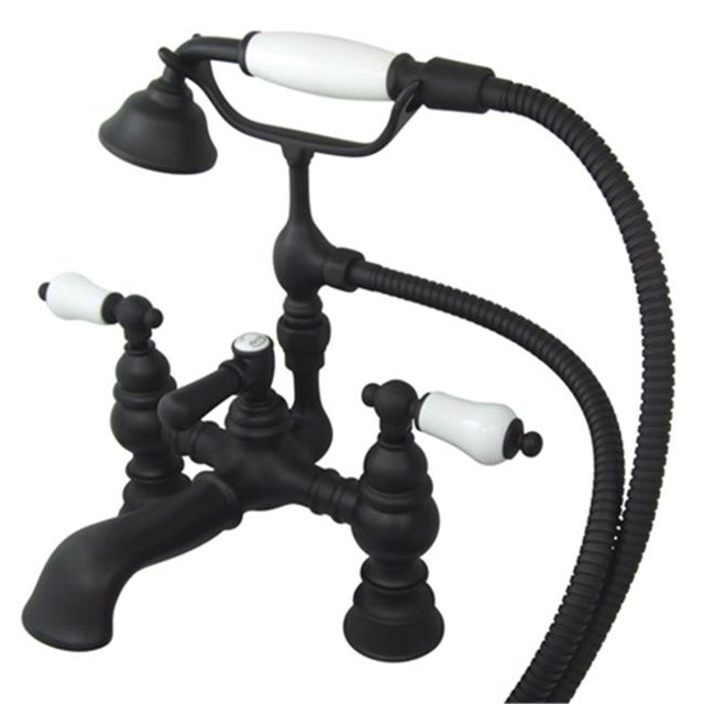 Deck Mount Clawfoot Tub Filler with Hand Shower
