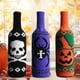thumbnail image 3 of Botella De Vino, Decoración De Mesa, Tapa De Botella, Fiesta De Halloween, Decoración Del Hogar, Regalo, Cabeza De Miedo, Hueso, Calabaza, Bolsa De Regalo, Funda Portátil Para Vino Sweethay HA044598-02, 3 of 6