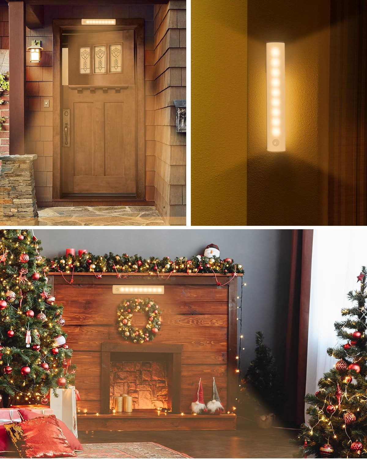 Anmeery Under Cabinet Lighting with Charging Station, LED Motion Sensor Light Indoor Wireless Magnetic Light for Cupboard(5 PCS)