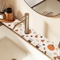 thumbnail image 2 of Yayeee Faucet Mat for Kitchen Sink 14.7" Diatomite Long Splash Guard Pad, Hand Drawn Pumpkin, 2 of 7