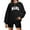 Black, variant on Weardear Oversized Sweatshirt for Women Crewneck Pullover Long Sleeve Printing Pattern Casual Tops