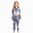 thumbnail image 5 of TOWED22 Girls Boys Halloween Pajamas Set Sleepwear Rainbow Unicorn Pjs Toddler Long Sleeve Jammies Kids Sleepwear(Grey,7Y), 5 of 8