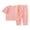 Pink, variant on tarylea Baby Clothes 2 Piece Set Short Sleeve Crew Neck Tops Elastic Waist Pants Solid Color Suits Casual Comfy Summer Dailywear Outfits for 6 Months-5 Years