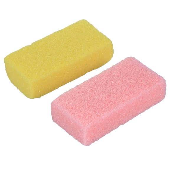 2pcs Foot Care Exfoliator Pedicure Tool Foot Pumice Stone Sponge Block Callus Remover Scrubber Dead Hard Skin Remover Cleaner (Ra