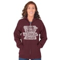 thumbnail image 3 of Funny Lazy Pasty A Little Crazy Joke Zip Up Hoodie Men's Women's Brisco Brands 5X, 3 of 6