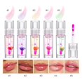thumbnail image 2 of Hydrating Warm Lip Oil Gloss, Moisturizing Pudding Flower Lip Treatment, Non-Sticky Plumping Effect for Dry Lips, Clear, 2 of 8