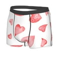 thumbnail image 2 of Disketp Pink Hearts Men'S Boxer Briefs,Soft And Breathable Cotton Underwear With Comfortflex Waistband, 2 of 8