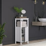 RiverRidge Madison Collection Single Door Floor Cabinet - White