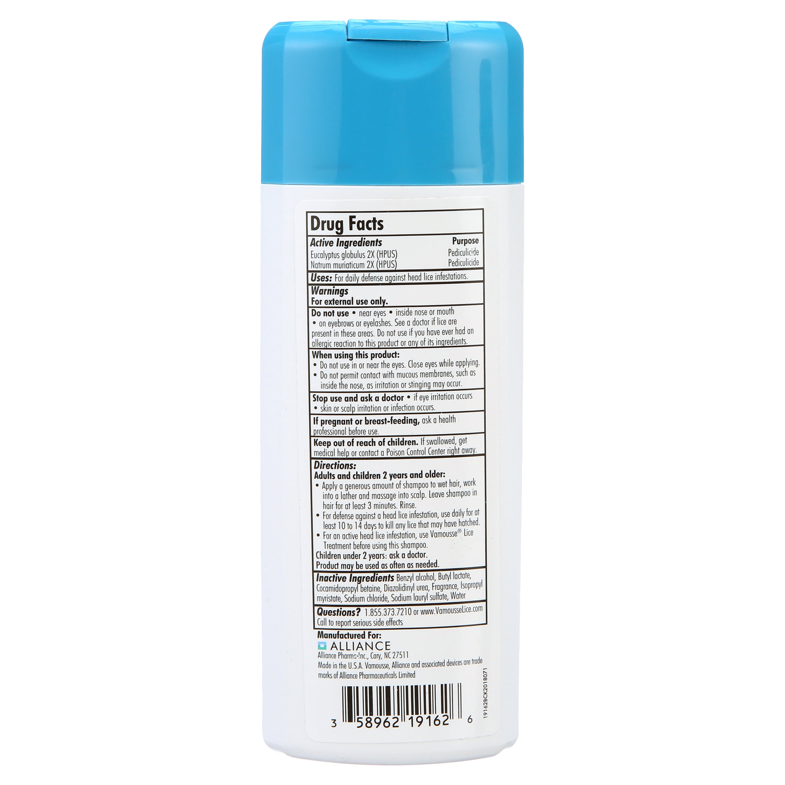 Vamousse Lice Defense Daily Shampoo, 10 fl. oz.