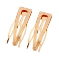 thumbnail image 1 of Wweixi BB Hairpins Useful Hair Accessories Side Clip Fashionable Snap Fastener Clip Gold 1Set, 1 of 6