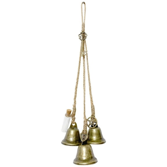 MOUDUO Home Essentials Witch Bells 1 Pieces Door Knob Hanger Witchcraft Decor Wind Chimes Positive Energy Decor Home Home Ornament (A)
