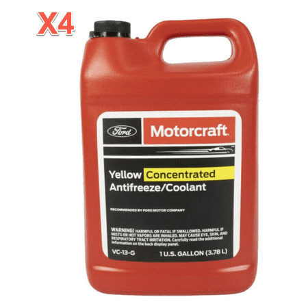 4 Gallons Coolant/Antifreeze Motorcraft VC3B/VC13G Concentrated Orange/Yellow MPN #VC-3-B