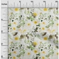 thumbnail image 2 of oneOone Polyester Spandex Yellow Fabric Florals Sewing Material Print Fabric By The Yard 56 Inch Wide, 2 of 6