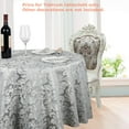 thumbnail image 5 of Tektrum Heavy Duty 90 inch Round Damask Jacquard Tablecloth Table Cover - Waterproof/Spill Proof/Stain Resistant/Wrinkle Free - Great for Banquet, Parties, Dinner, Restaurant, Wedding (Silver Gray), 5 of 7