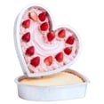 thumbnail image 1 of Juego de moldes para tartas PinAmigos de silicona antiadherente en forma de corazón de 10 pulgadas, 1 of 9