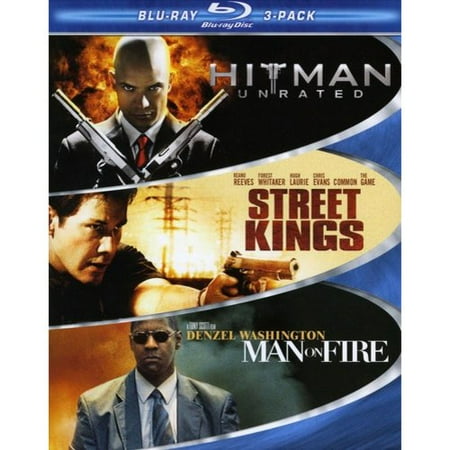 Hard Action 3 Pack: Hitman / Street Kings / Man On Fire (Blu-ray) (Widescreen)
