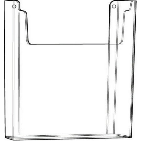 Gibson Holders 1084E 8.5 x 11 Inches Acrylic Wall Mount Brochure Holder