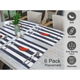 thumbnail image 5 of Ruvanti Placemats 100% Cotton 13x19 inch, Dining Table Placemats Set of 6, Modern Place Mats for Dining Table Décor, Kitchen & Table Linens, Coffee Mat for Christmas Dinners – Watermelon, 5 of 8