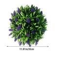 thumbnail image 2 of Planta de lavanda artificial simulación verde bola de paja de plástico topiario puerta realista decoración de jardín 30 cm Methold  HA8106-01B, 2 of 6